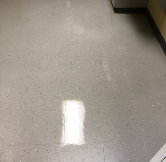 "Tile waxing in Port Orange by TEC Floor Services."