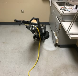 "Tile Stripping in Daytona Beach, FL by TEC Floor Services."