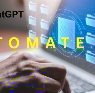 Freelancer setting up ChatGPT for client outreach on laptop for TurboStack AI blog 2025