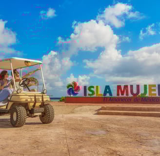 Voiturette de golf Isla Mujeres