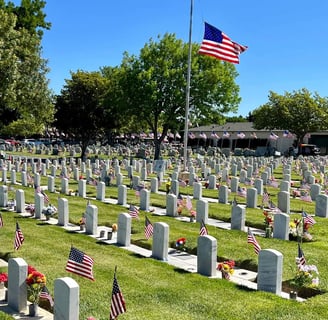 Little Arlington for vets at Tracy CA cemetary