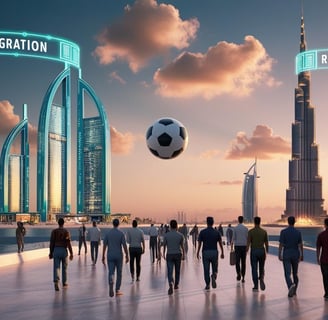 Dubai and Saudi skylines attracting global talent and investors amid geopolitical conflict