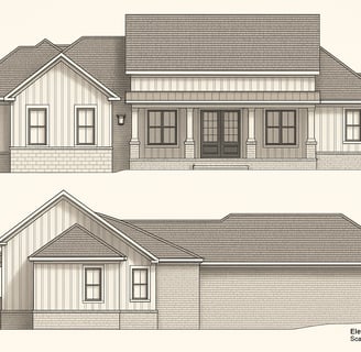 a house with a house plan and a house plan