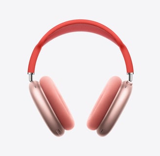 a pair of headphones with a red headphone nexelpods