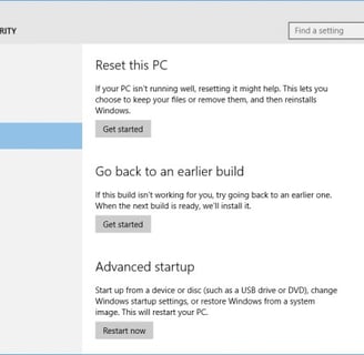 the windows 10 start screen of the windows 10 start screen