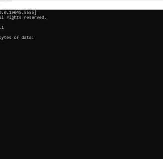 a computer screen showing a computer screen with a black background