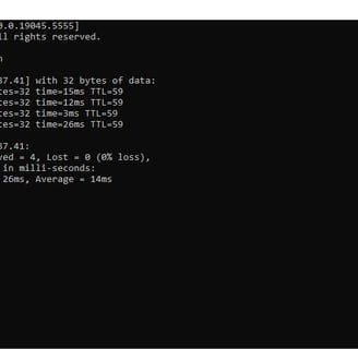 a computer screen shot of a computer screen showing a command command command command command command