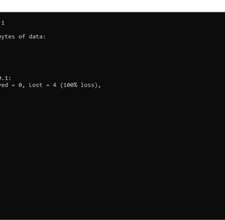 a computer screen showing a black and white screen with a black background