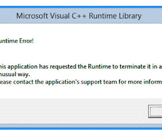 a computer screen shot of a runtime running program