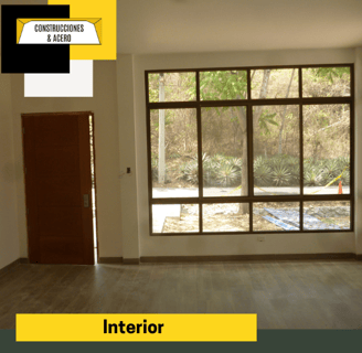 Construcciones internas con acabados modernos 