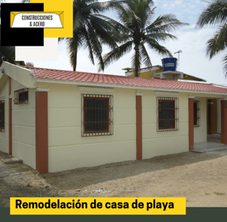 Remodelación externa e interna de una casa playera