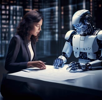 Human and Ai working together