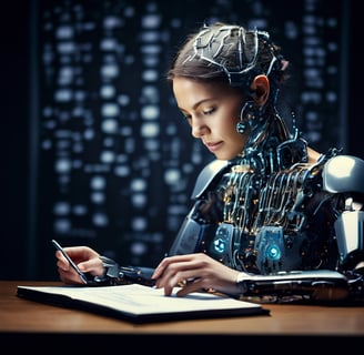 Mix of Human and AI taking notes
