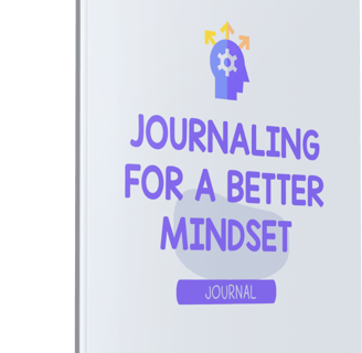 a journal journal with a purple cover and a purple background