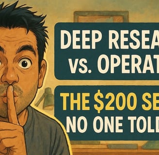 OpenAI Operator, Deep Research, AI agents, Task automation, ChatGPT Pro, AI tools, Content creation,