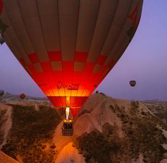hot air balloon in the cappadocia