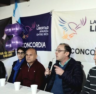 Ignacio Cabrera, Acto de La Libertad Avanza en Concordia, junio 2025