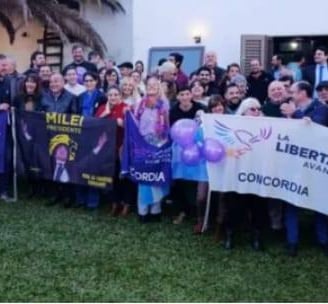 Acto de La Libertad Avanza en Concordia, junio 2025