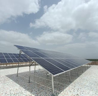 a solar paneled solar array of solar panels