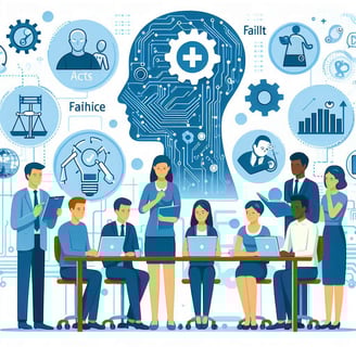 a group of people working on data science