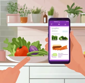 a person holding a plate with vegetables on it