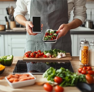 a person holding a cell phone in their hand