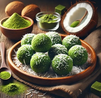 Matcha Coconut Energy Balls