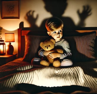 Enfant et peurs nocturnes illustration d’un rituel réconfortant avant le coucher