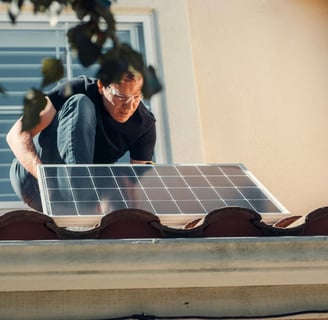 a man is looking to install solar paneled on the roof