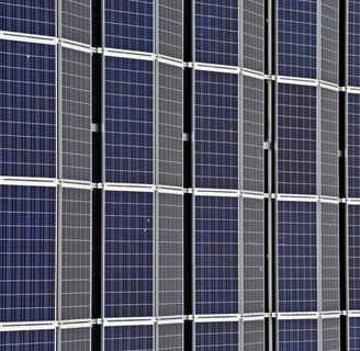a solar paneled solar paneled on a building