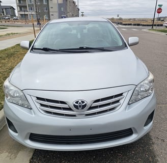 a car parked on the side of a street