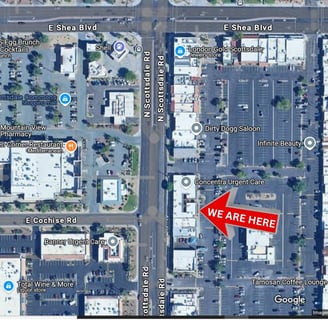 Location map showing exactly where we are located