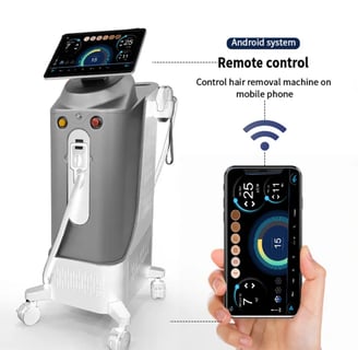 Smart tech remote control diode laser hair removal machine