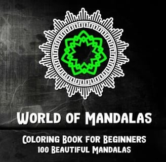 cover of coloring book world of mandalas