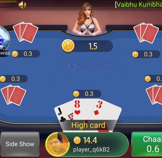 teen patti game layout