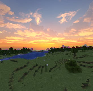 Golden Sky with Hyper Realistic Sky