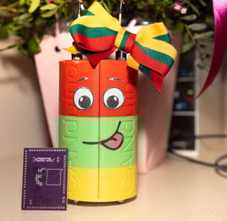 Mūsų CanSat su mūsų mikrovaldikliu