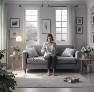 Bright living room with modern inventory
