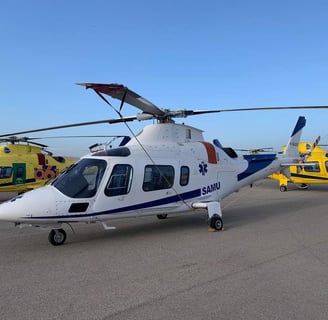 Медичний гелікоптер AW109 EMS – оснащений для екстреної медичної допомоги