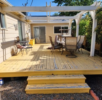 DECK PAINTING BEFORE MEDFORD OREGON