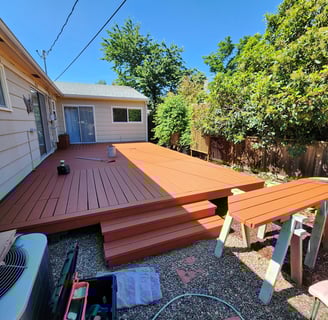 DECK PAINTING AFTER MEDFORD OREGON