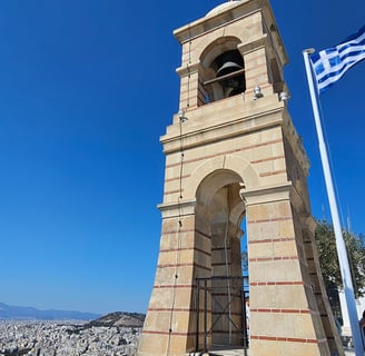 the top of Mount Lycabettus in Athens Greece