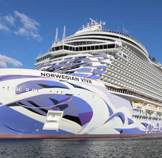 The Norwegian Viva, a large and modern cruise ship from Norwegian Cruise Line