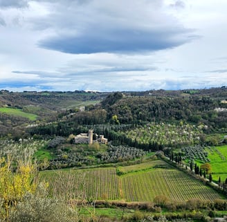 Umbria Valley View from Orvieto Italy