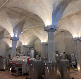 Winery facilities of Villa la Ripa in Tuscany Italy