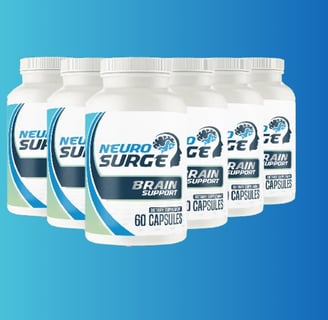 Bottles of the innovative Neuro Surge product