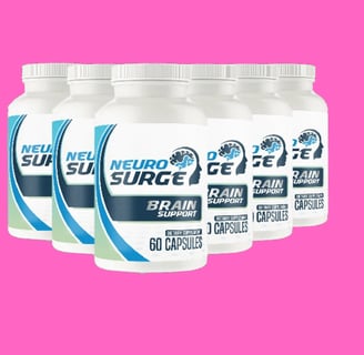 Bottles of the innovative Neuro Surge product