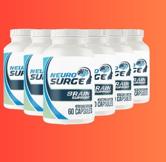 Bottles of the innovative Neuro Surge product