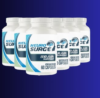 Bottles of the innovative Neuro Surge product
