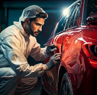 Denting & painting for cars